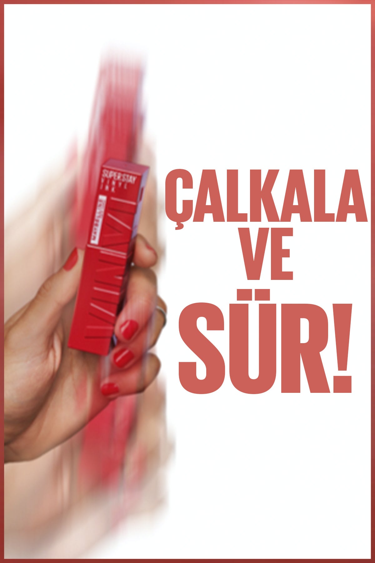 Maybelline New York Super Stay Vinyl Ink Uzun Süre Kalıcı Likit Parlak Ruj 100 Charmed