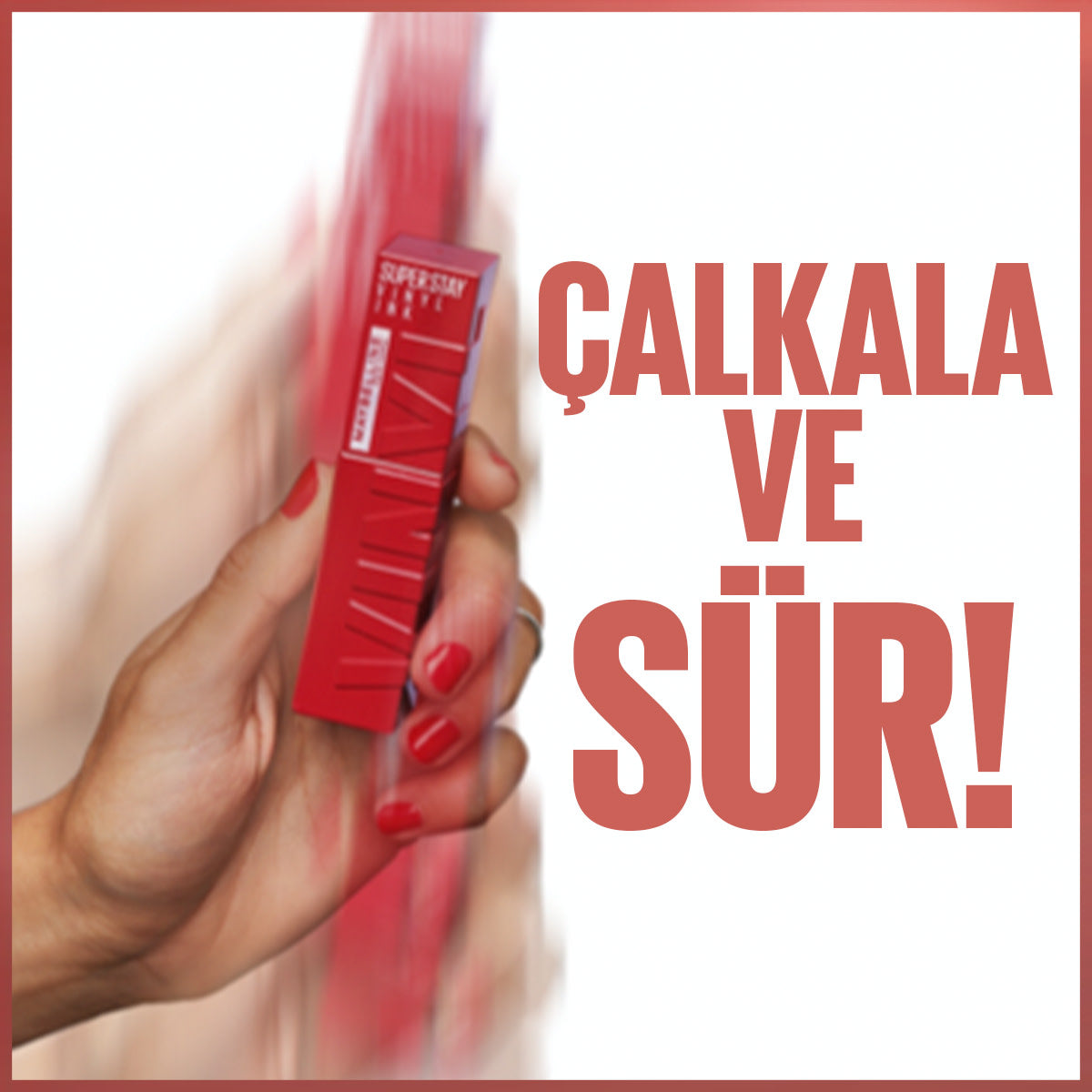 Maybelline New York Super Stay Vinyl Ink Uzun Süre Kalıcı Likit Parlak Ruj 120 Punchy