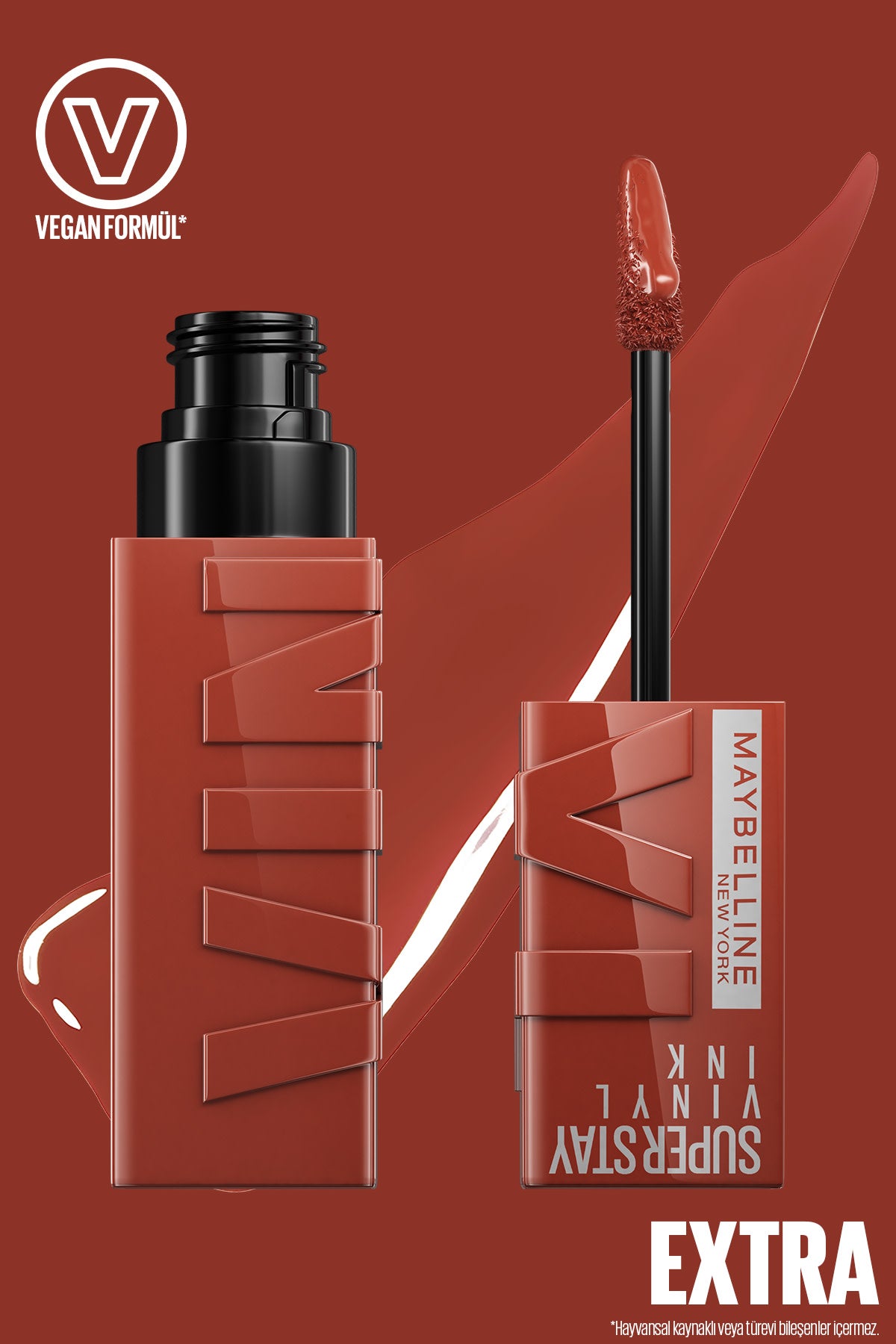 Maybelline New York Super Stay Vinyl Ink Uzun Süre Kalıcı Likit Parlak Ruj 130 Extra