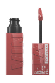 Maybelline New York Super Stay Vinyl Ink Uzun Süre Kalıcı Likit Parlak Ruj 35 Cheeky