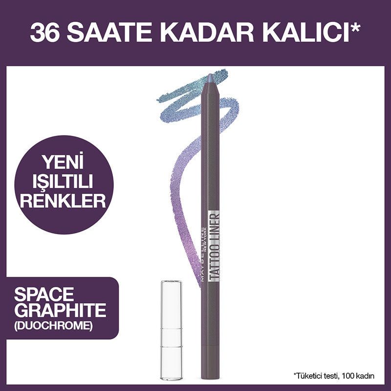 Maybelline New York Tattoo Liner Jel Göz Kalemi - 822 Space Graphite
