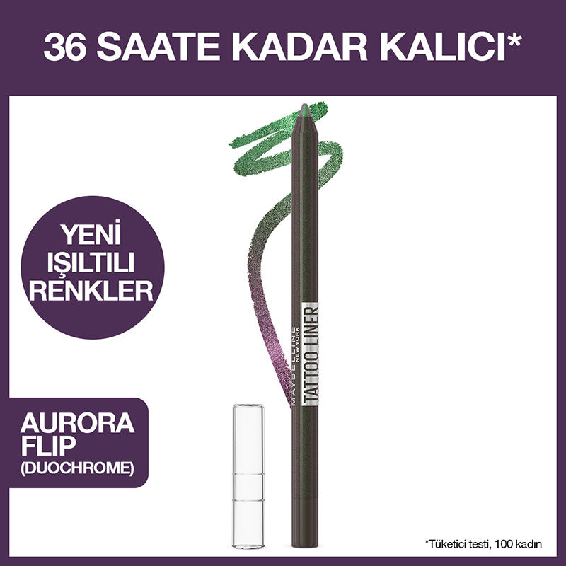 Maybelline New York Tattoo Liner Jel Göz Kalemi - 823 Aurora Flip