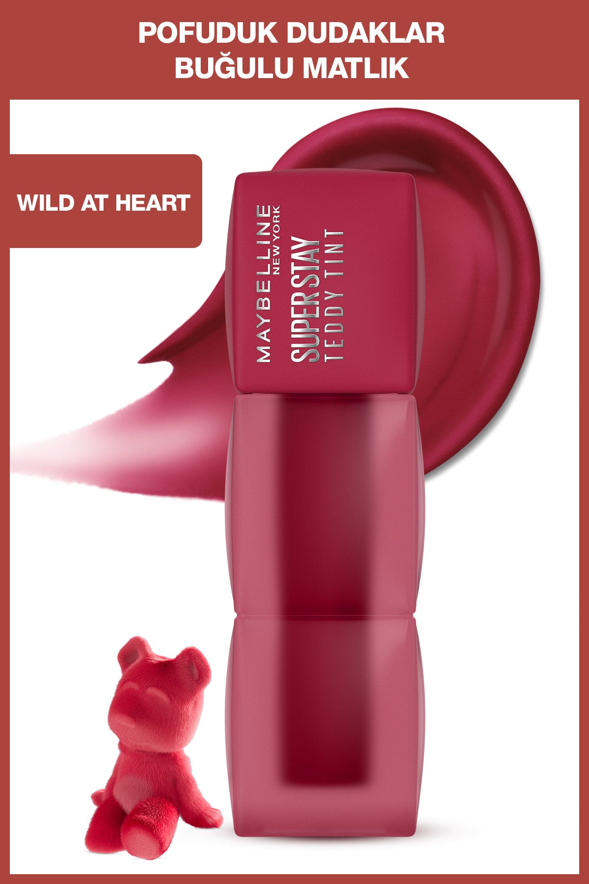 Maybelline New York Maybelline Super Stay Teddy Tint Uzun Süre Kalıcı Likit Mat Tint 50 Wi