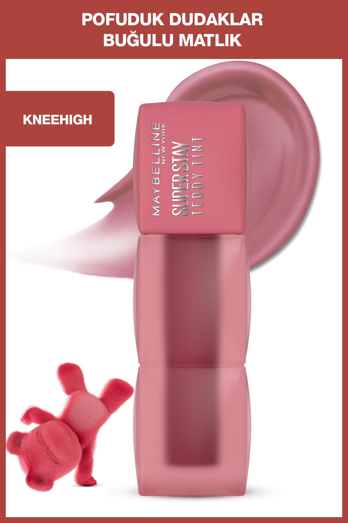 Maybelline New York Maybelline Super Stay Teddy Tint Uzun Süre Kalıcı Likit Mat Tint 55 Kn
