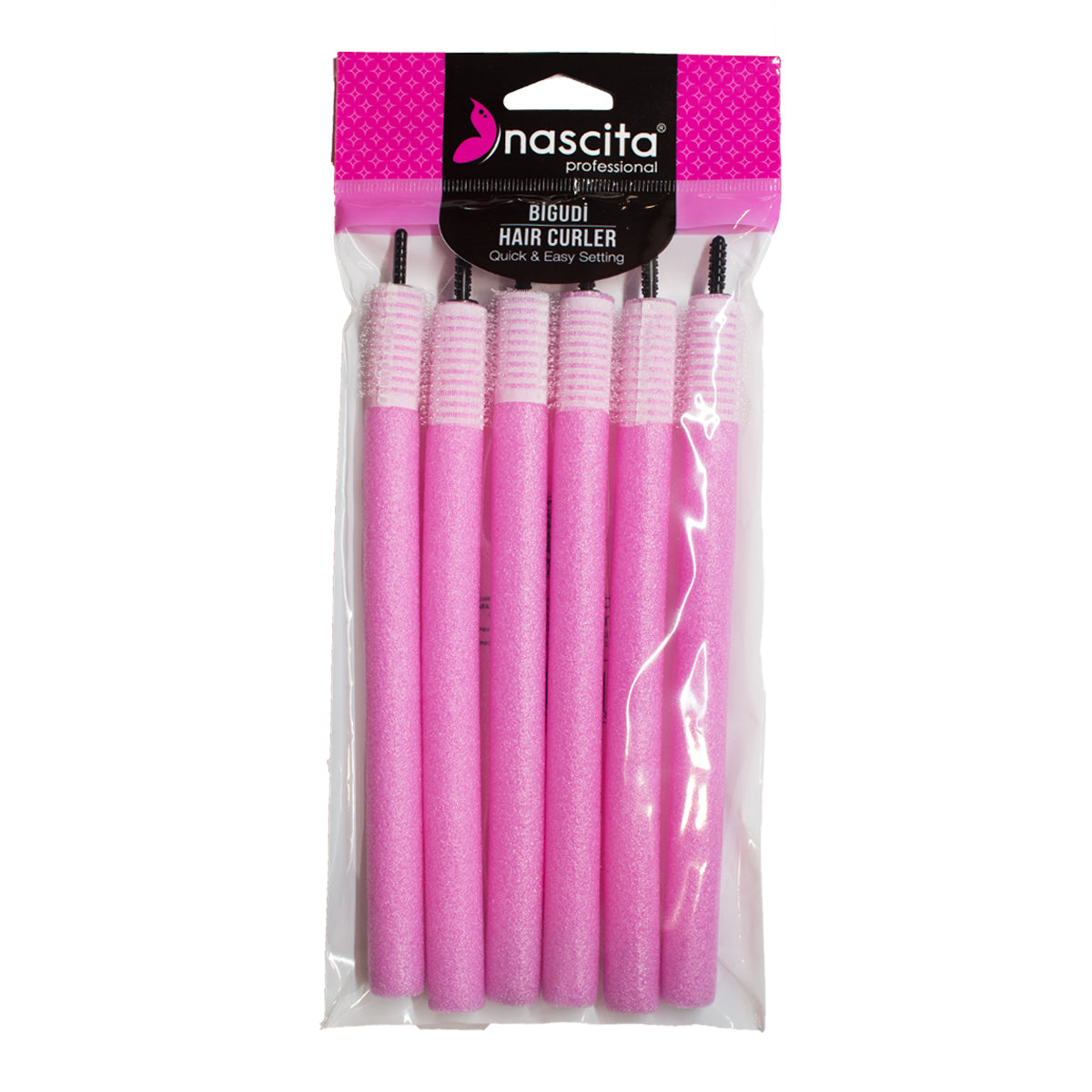 Nascita 1,3 x 20 mm Klipsli Esnek Bigudi Seti 6'lı NASBIGUDI047