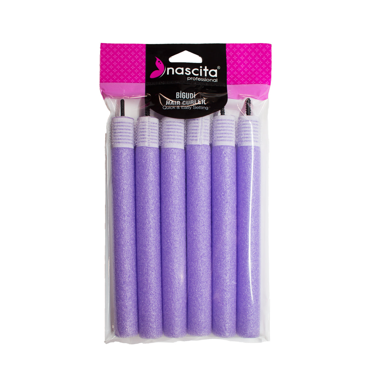 Nascita 2 x 20 mm Klipsli Esnek Bigudi Seti 6'lı NASBIGUDI049