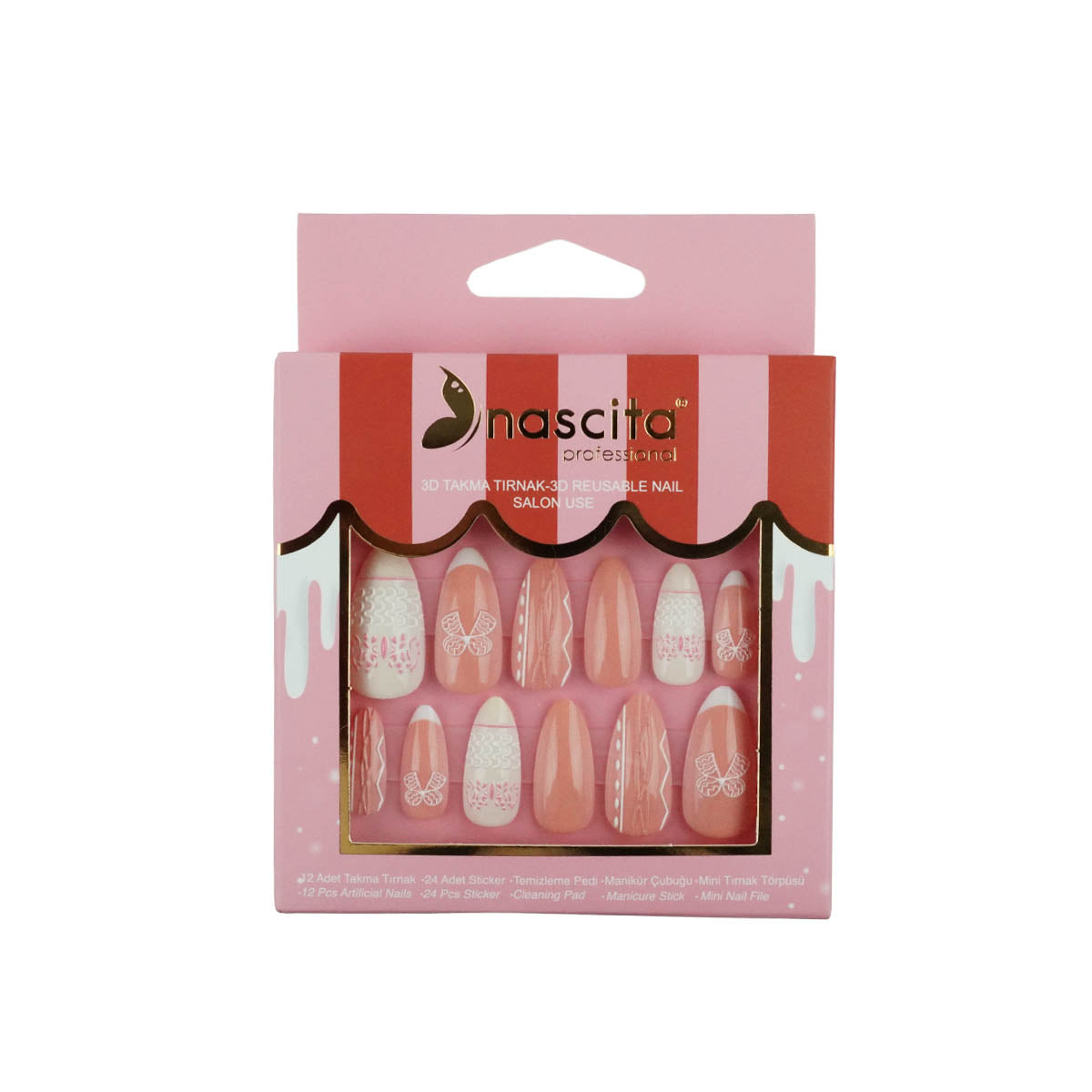 NASCİTA Nascita 3D Hand Made Takma Tırnak NASNAIL0308