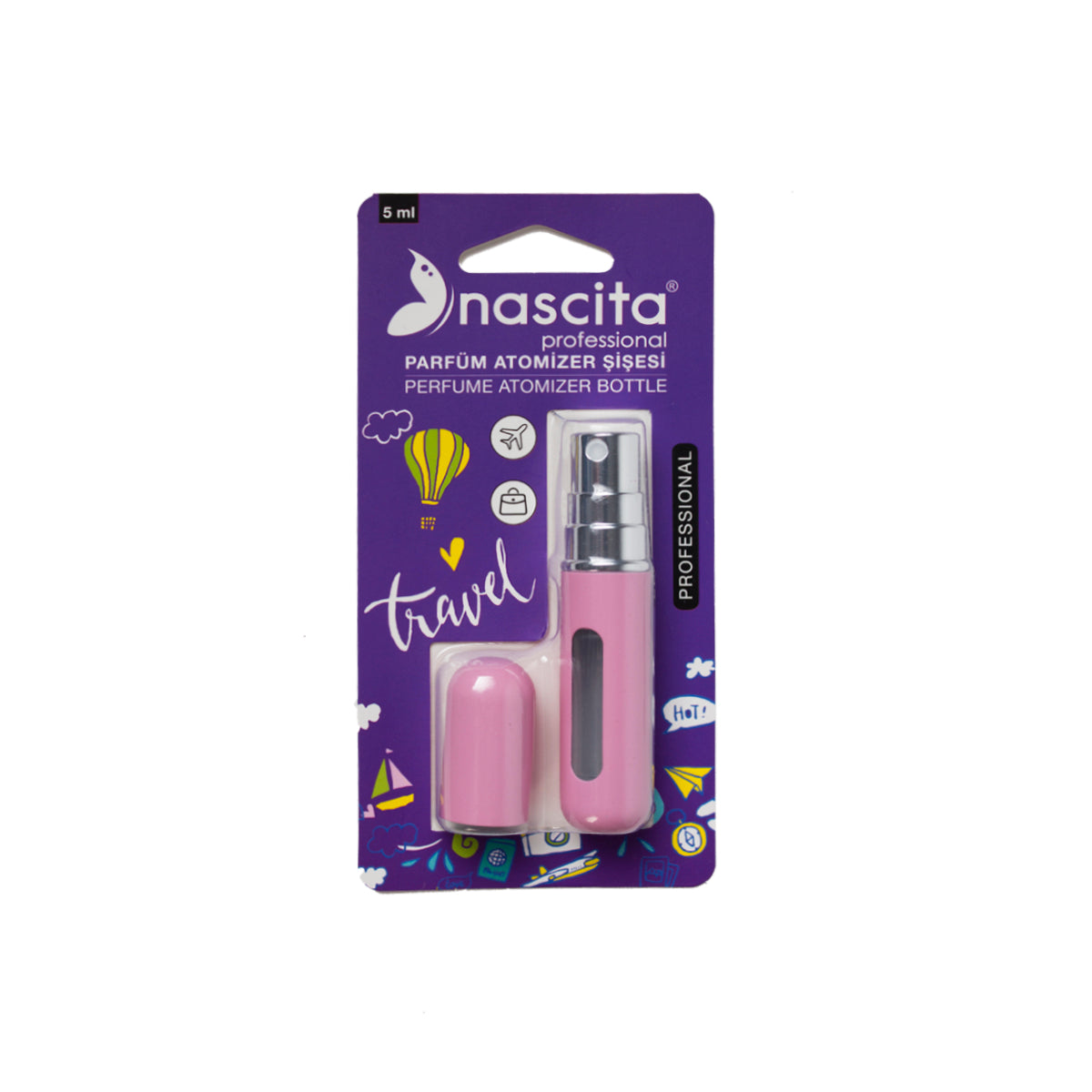 Nascita Pembe Parfüm Atomizeri 5 ml Seyahat Boy NASSISE0016PN