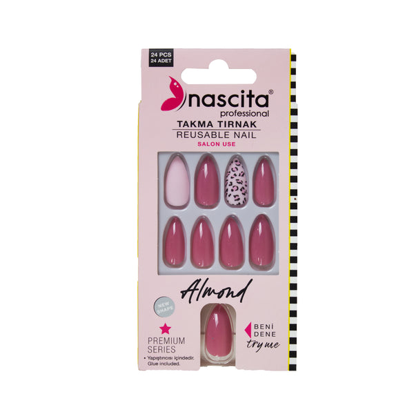 Nascita Almond Takma Tırnak Renkli 24’lü Set NASNAIL00149