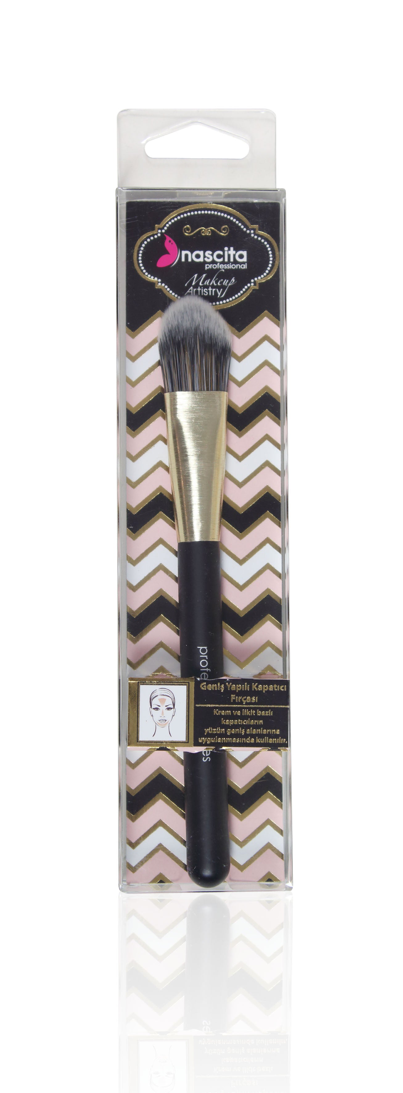 Nascita Artist Geniş Yapılı Kapatıcı Makyaj Fırçası NASBRUSH0121