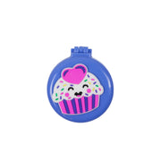 Nascita Muffin Figürlü Aynalı Katlanır Saç Fırçası Çanta Boy NASFBRGM0039
