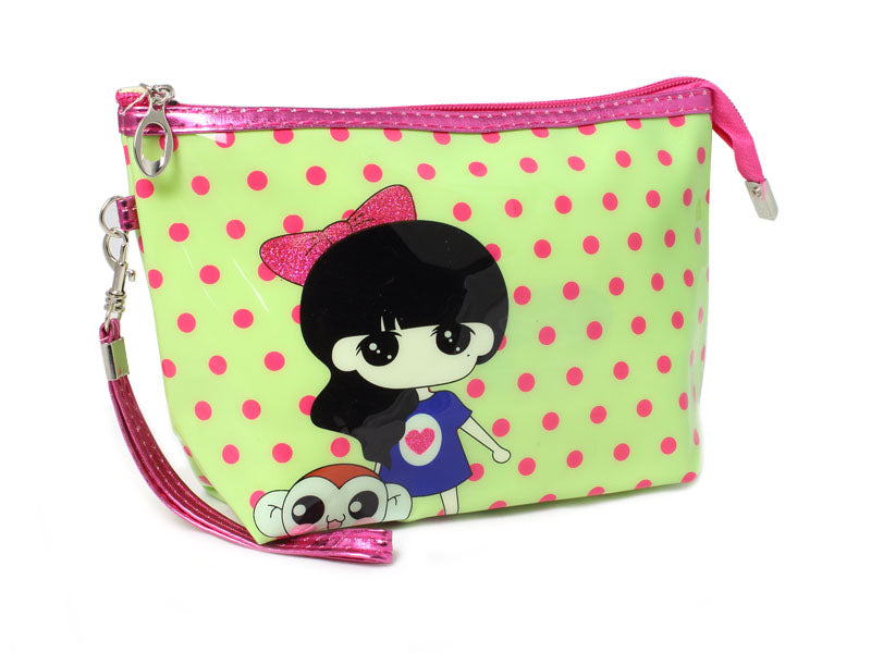 Nascita Makyaj Çantası Anime Girl Desenli Şık ve Dayanıklı 22x14 cm ELGCNT0076