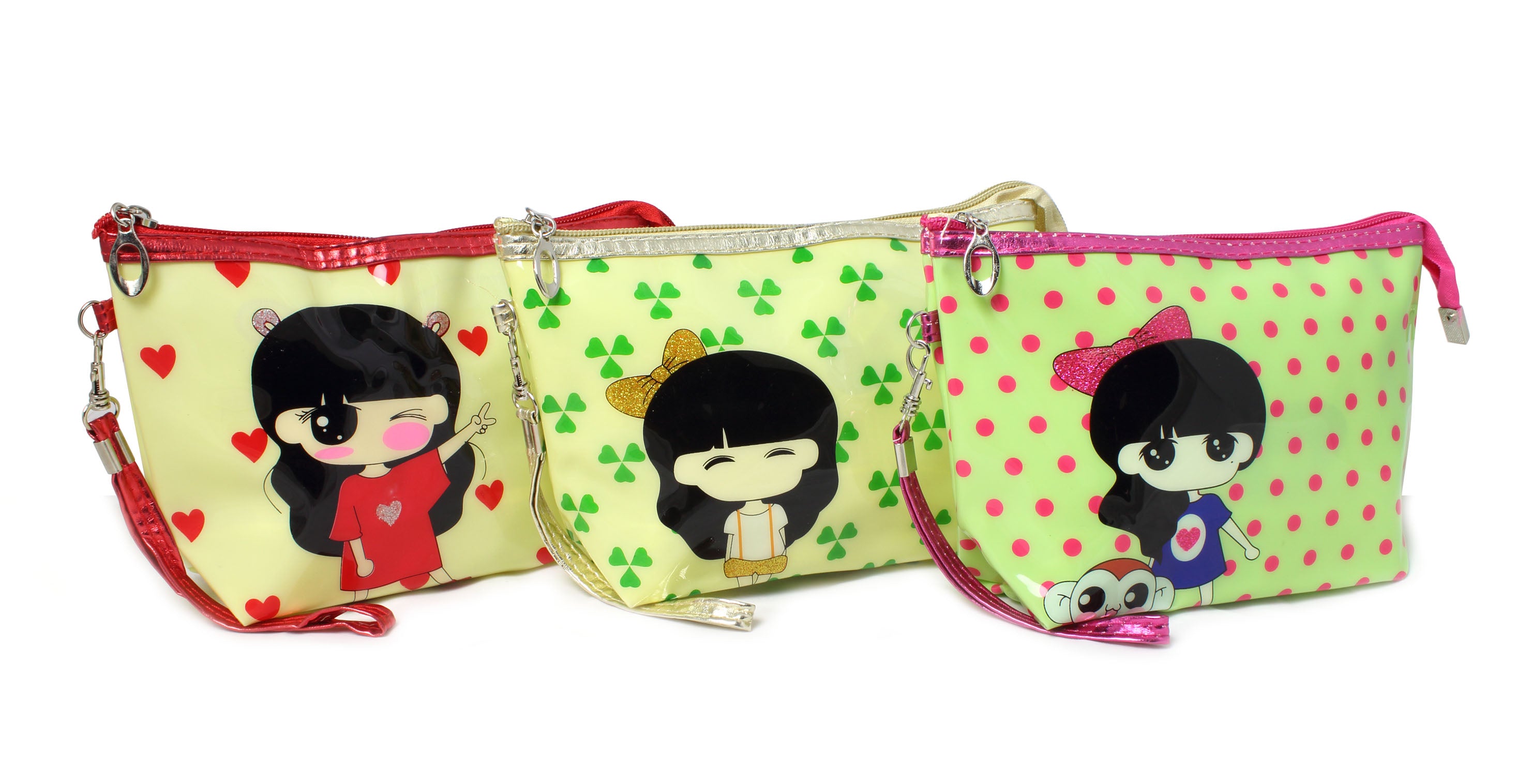 Nascita Makyaj Çantası Anime Girl Desenli Şık ve Dayanıklı 22x14 cm ELGCNT0076