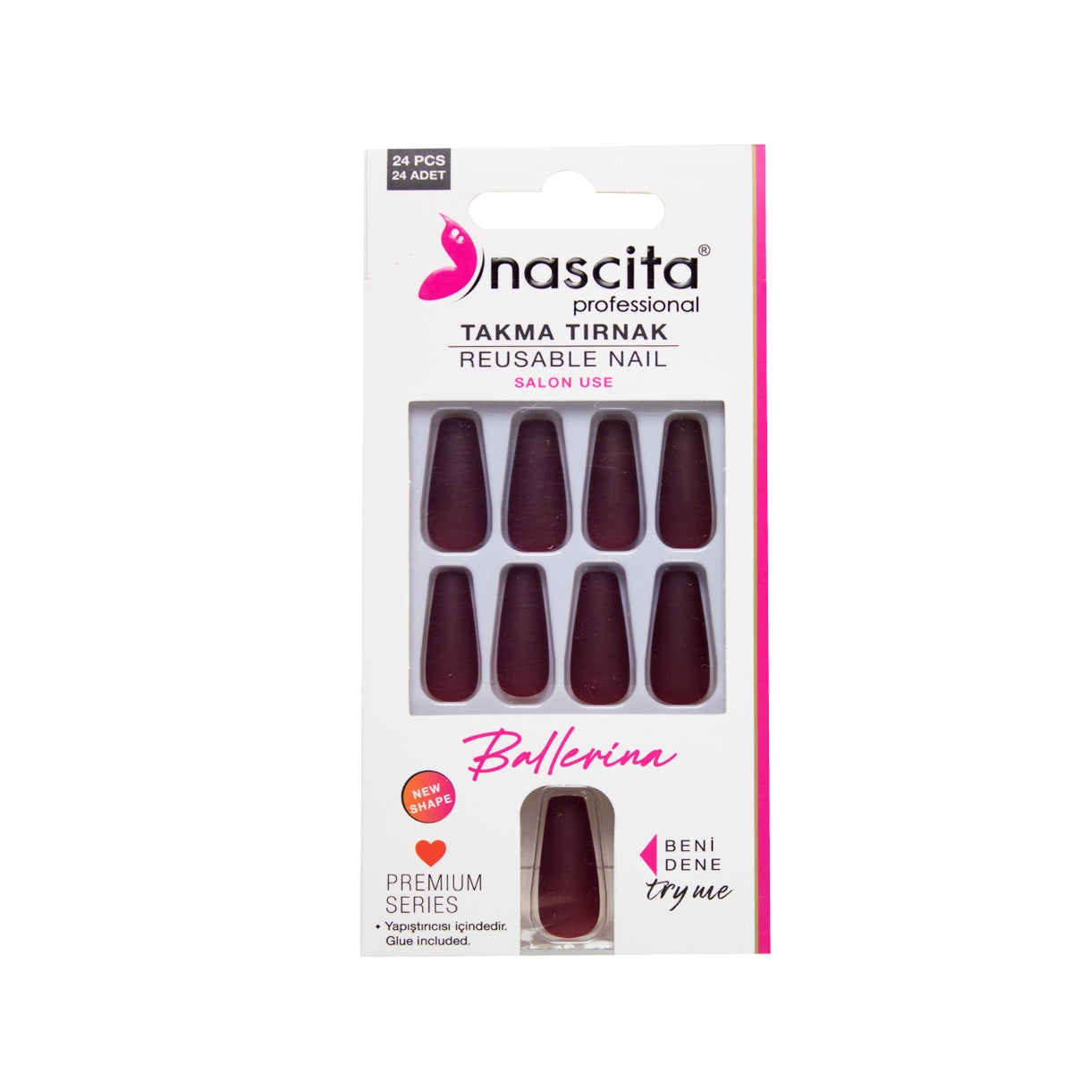 Nascita Ballerina Takma Tırnak Renkli 24’lü Set NASNAIL00154