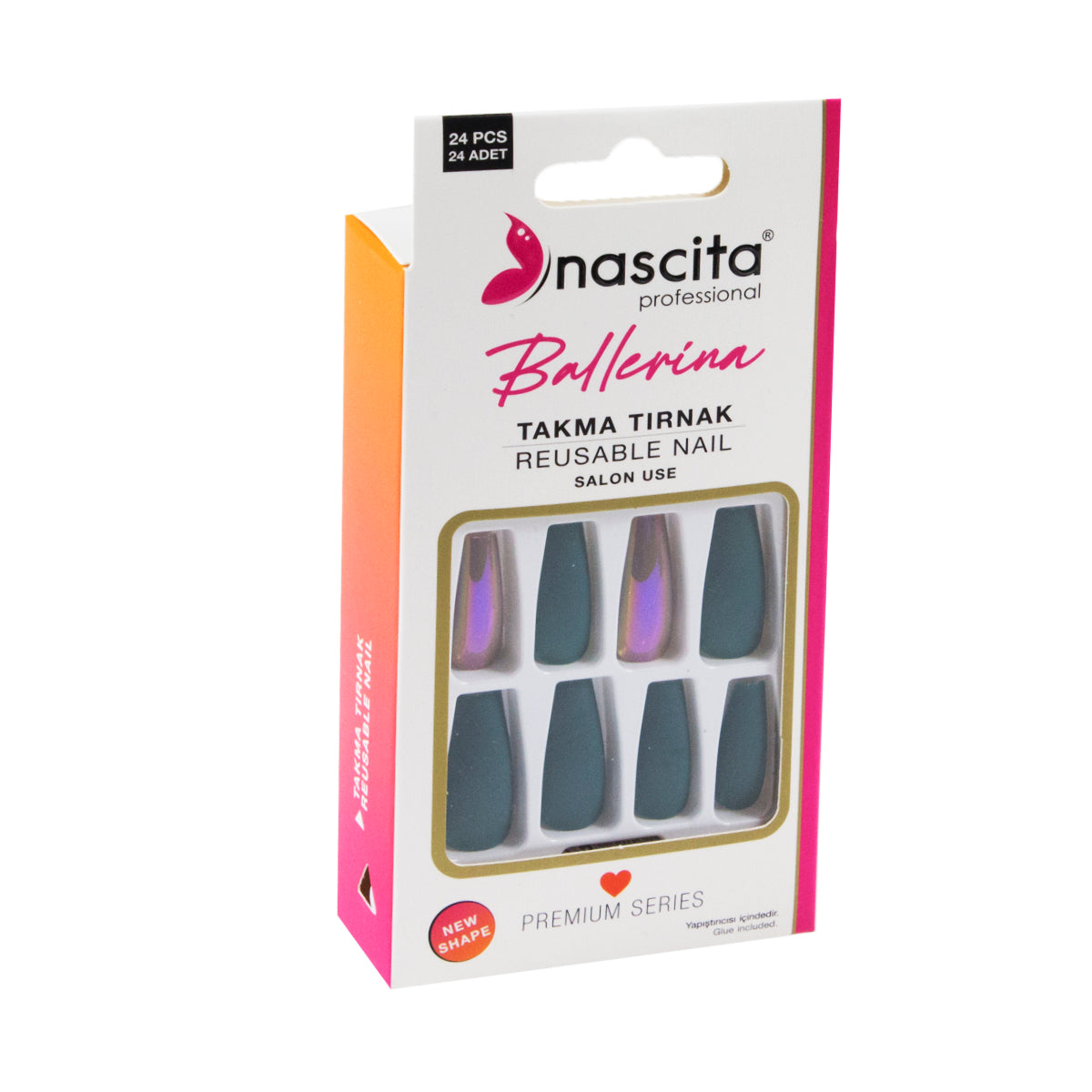 Nascita Ballerina Takma Tırnak Renkli 24’lü Set NASNAIL00156
