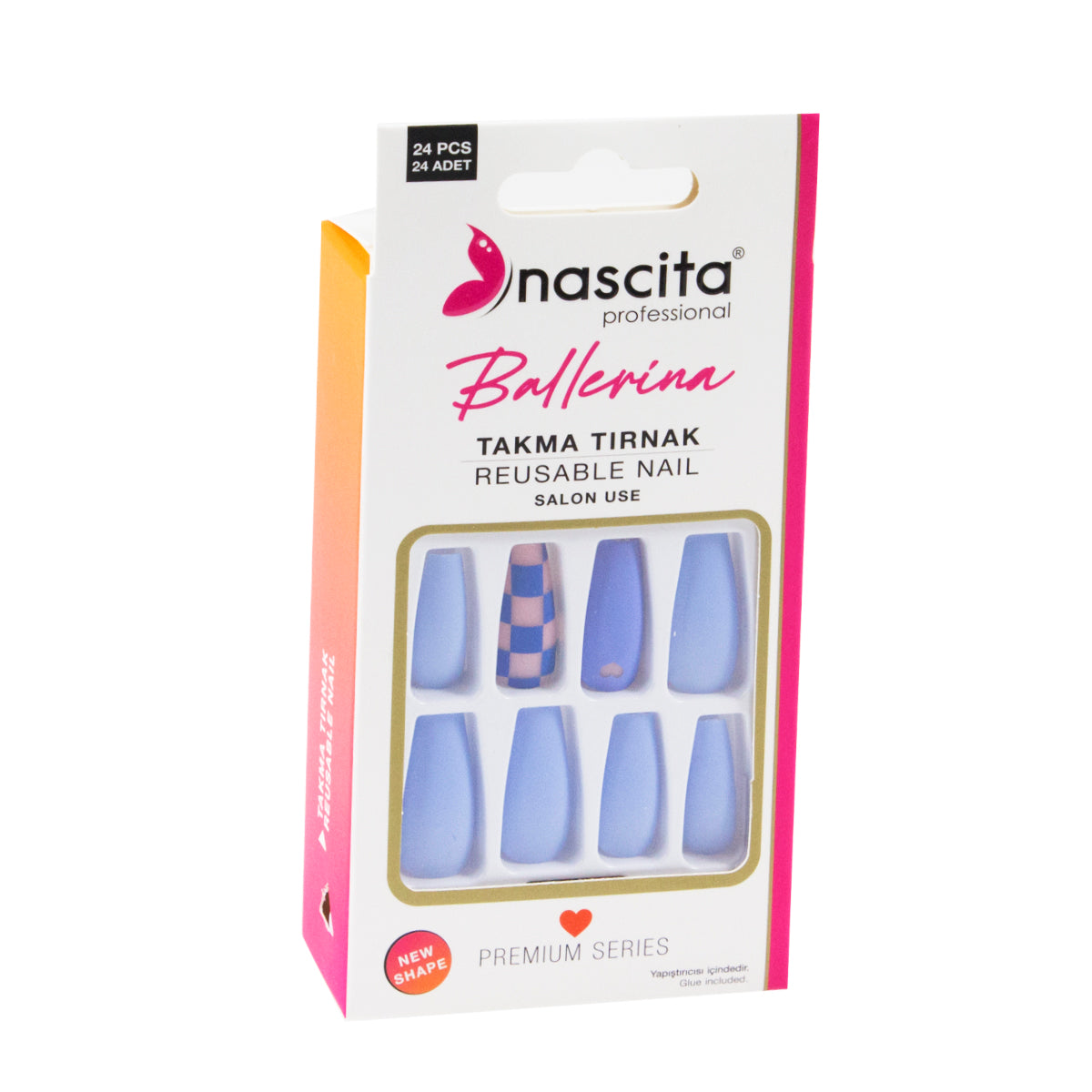 NASCİTA Nascita Ballerina Takma Tırnak Renkli 24’lü Set NASNAIL00158