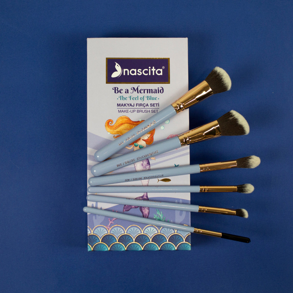 Nascita Be Mermaid Deniz Kızı Serisi Makyaj Fırça Seti 6'lı NASBRUSHSET90