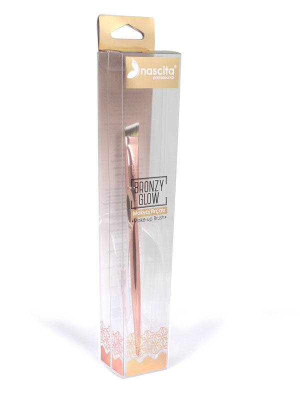 Nascita Bronzy Glow Kesik Yapılı Eyeliner Makyaj Fırçası NASBRUSH0203