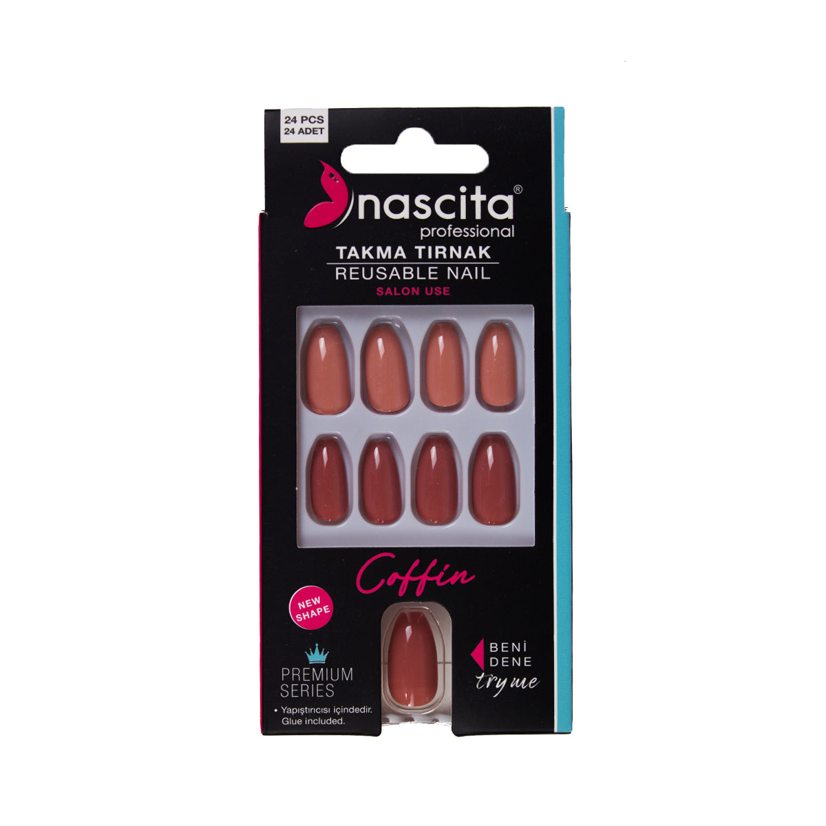 NASCİTA Nascita Coffin Takma Tırnak Renkli 24’lü Set NASNAIL00147