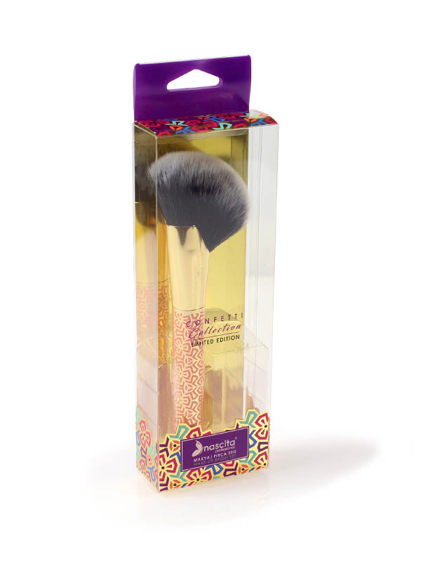 Nascita Confetti Açılı Allık ve Bronzer Makyaj Fırçası NASBRUSH0269