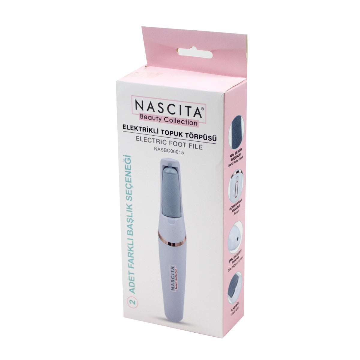 Nascita Elektrikli Topuk Törpüsü Beyaz NASBC00015WH