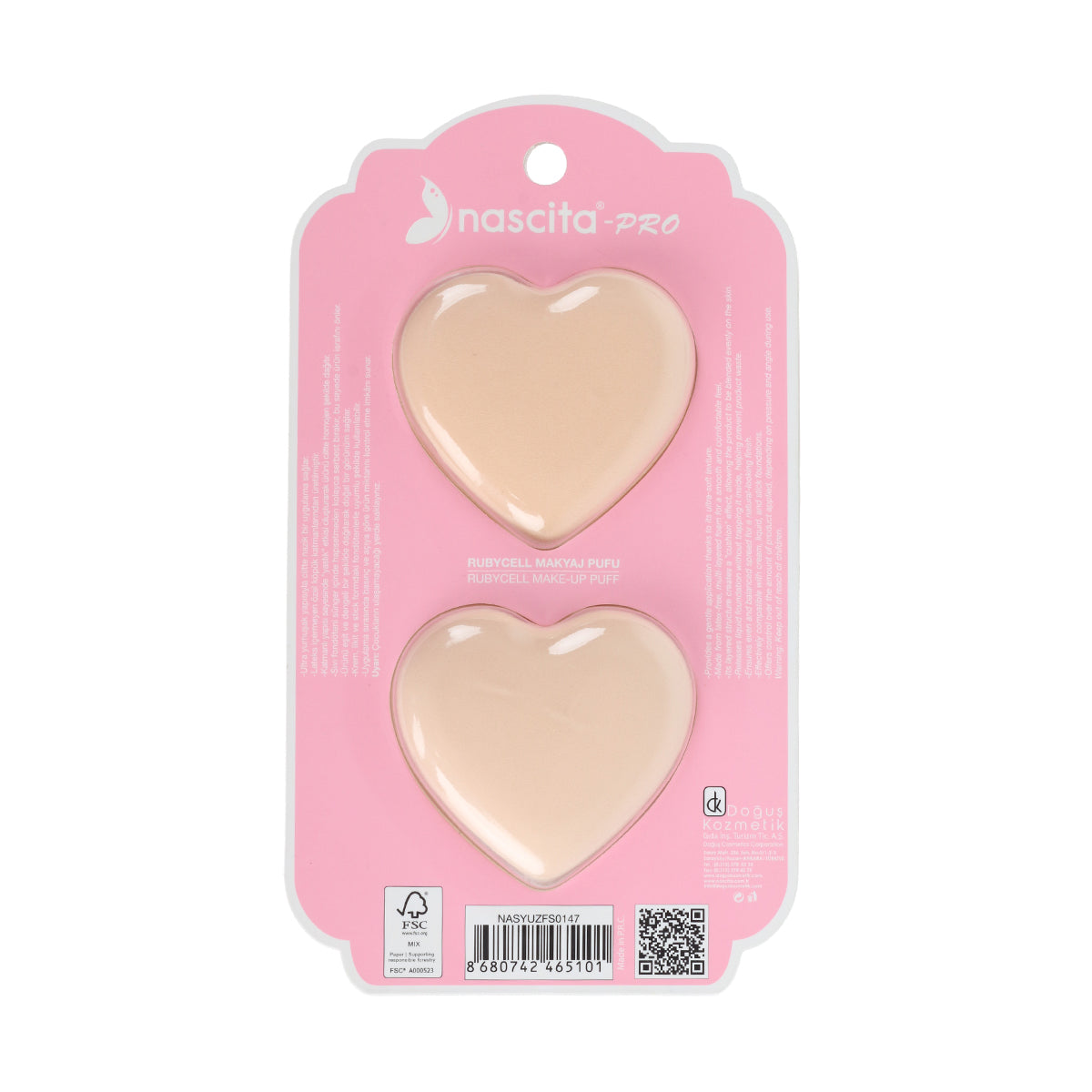Nascita Fiyonklu Rubycell Makyaj Pufu 2'li NASYUZFS0147