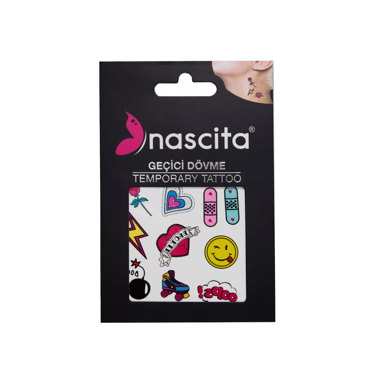 NASCİTA Nascita Geçici Yüz Dövmesi NASSTICKER0039