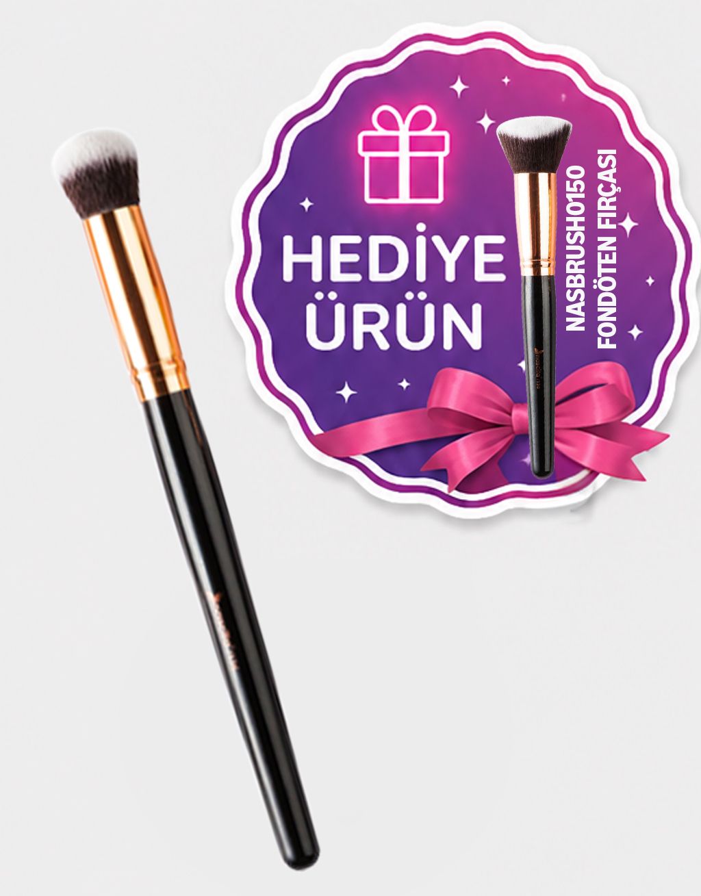 Nascita Kapatıcı Fırçası 136 + Kabuki Fondöten Fırçası 150
