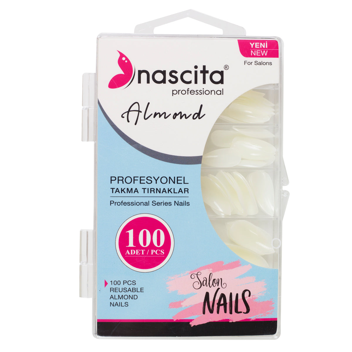 Nascita Almond Kutulu Takma Tırnak 100’lü Set NASNAIL00166