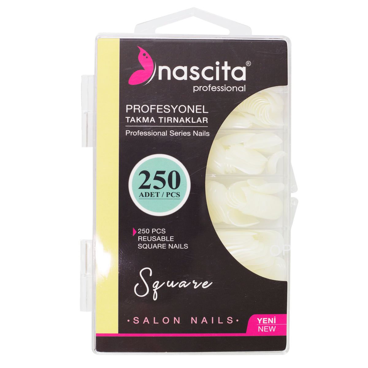 Nascita Square Kutulu Takma Tırnak 250’li Set NASNAIL00173