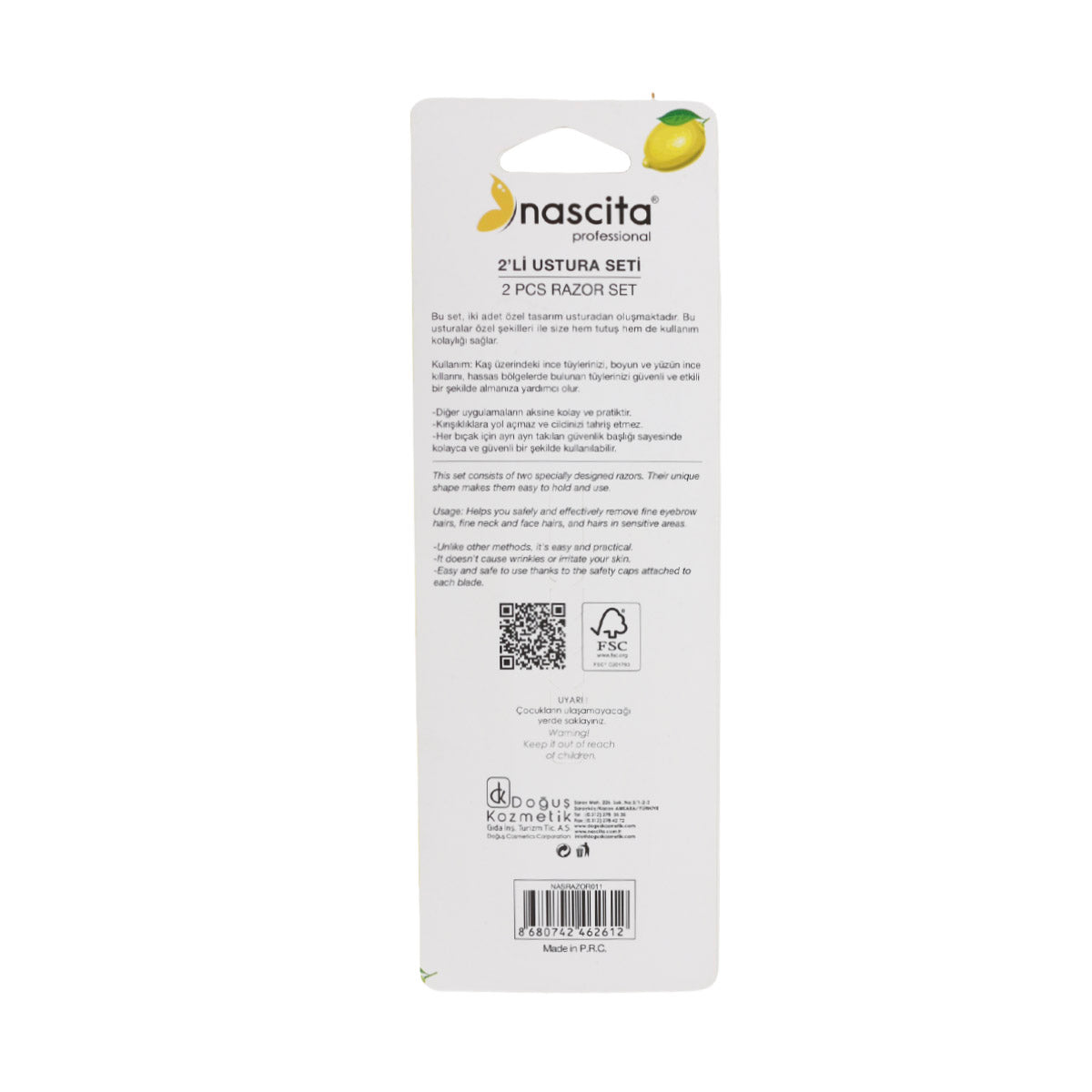Nascita Limon Kaş Usturası 2'Li NASRAZOR011