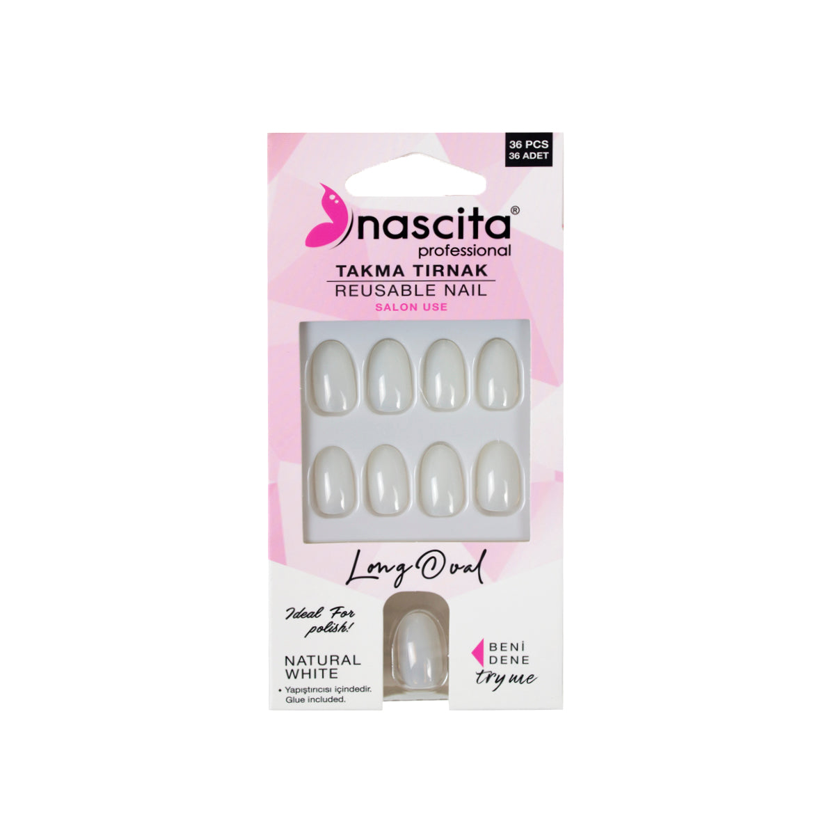 Nascita Long Oval Takma Tırnak 36’lı Set NASNAIL00139
