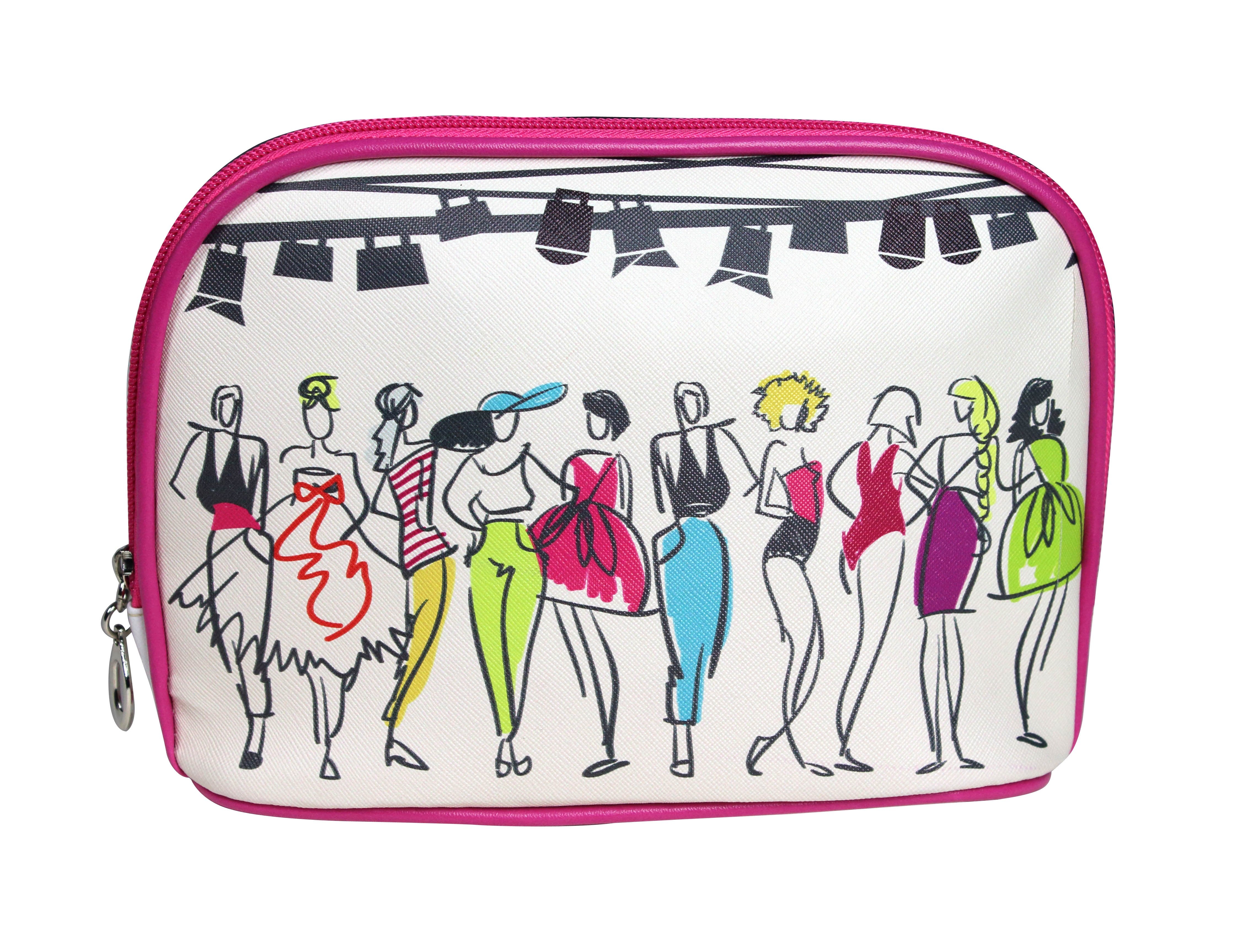 Nascita Makyaj Çantası Make-Up Desenli Şık ve Dayanıklı 15x22.5 cm ELGCNT0067