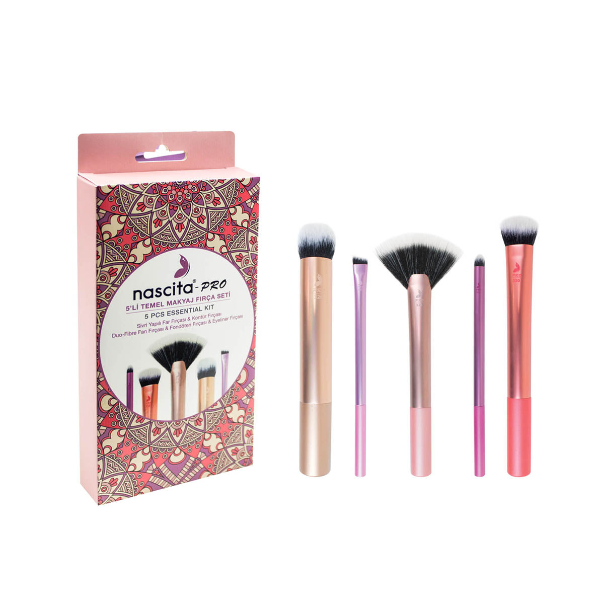 Nascita Pro Makyaj Fırça Seti 5'li NASBRUSHSET70