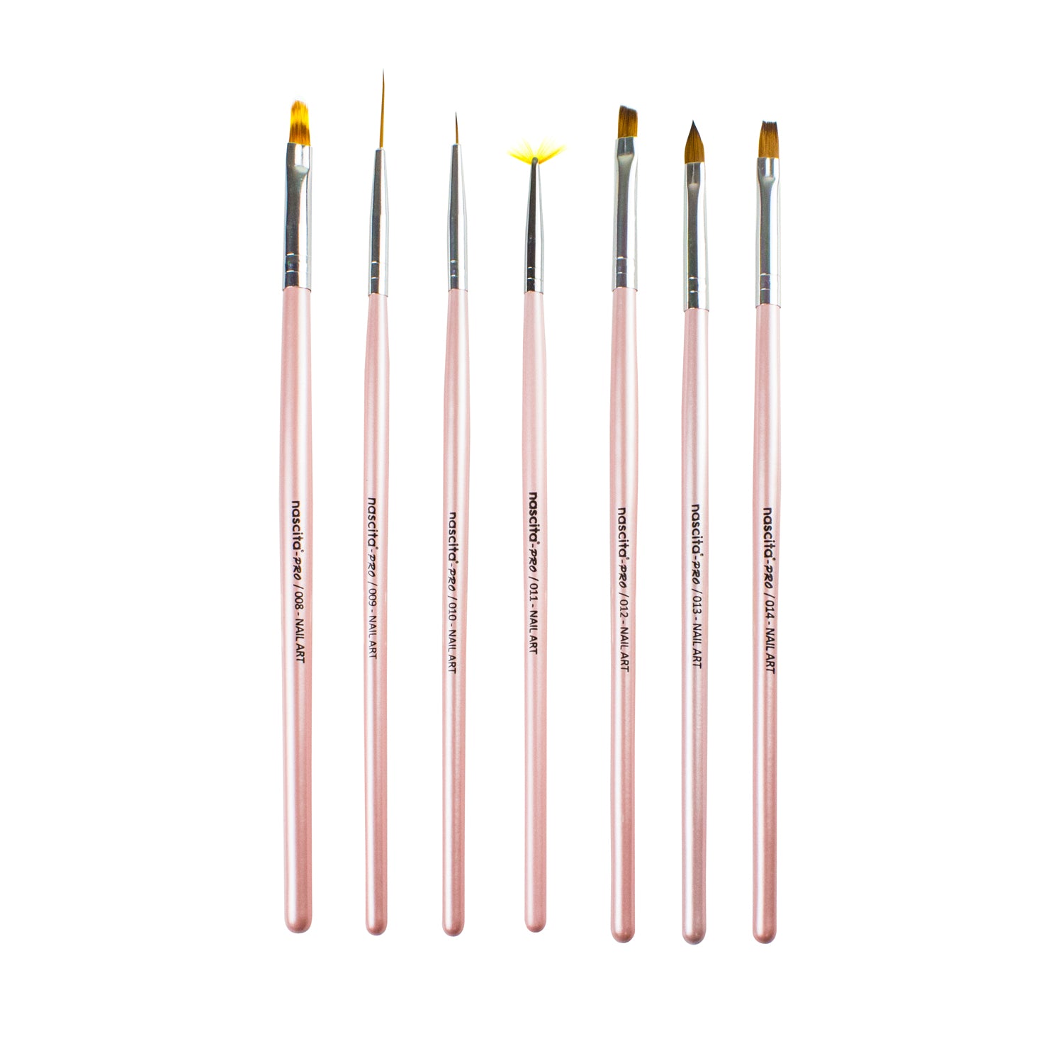 Nascita Nail Art Tırnak Süsleme Fırça Seti 7'li NASBRUSHNAILSET002