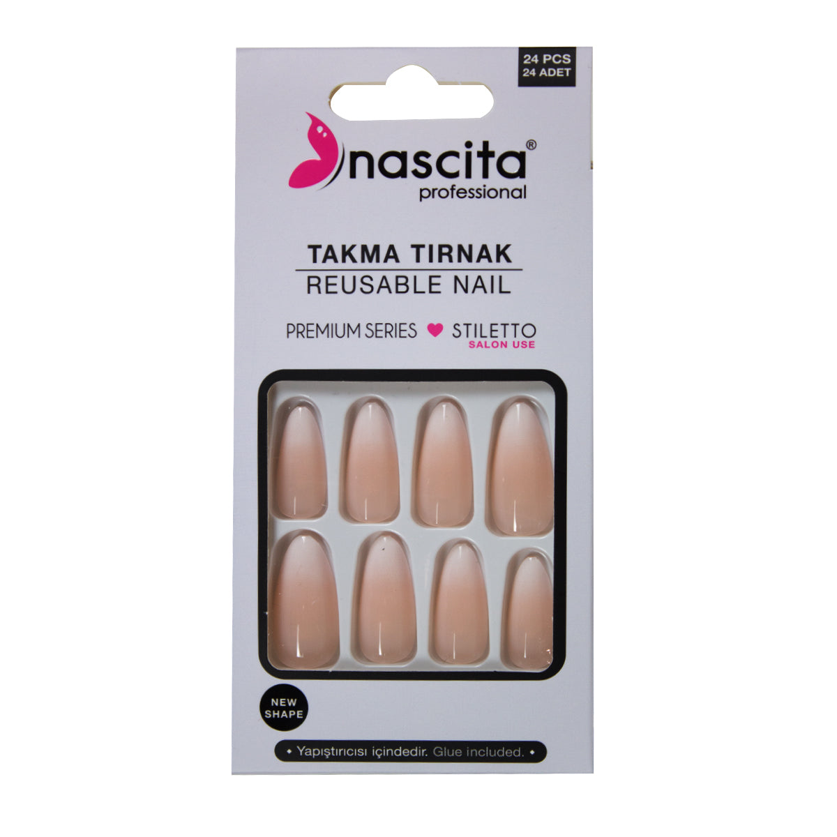 Nascita Stiletto Takma Tırnak 24’lü Set NASNAIL00205