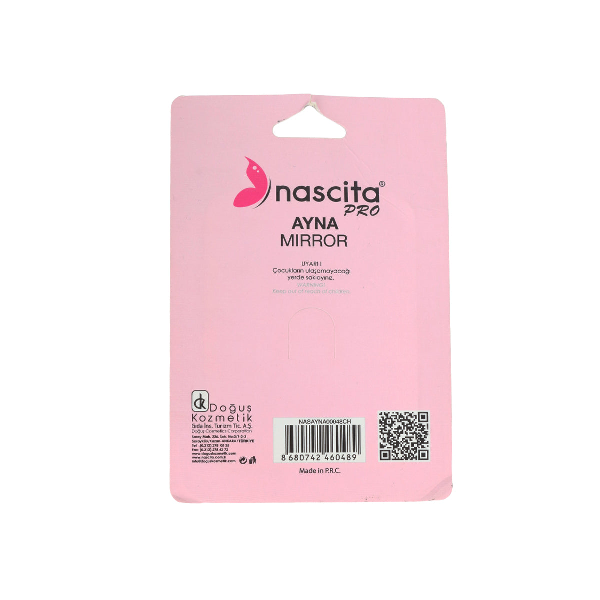 Nascita Parlak Kare Çanta Tipi Makyaj Aynası NASAYNA00048CH