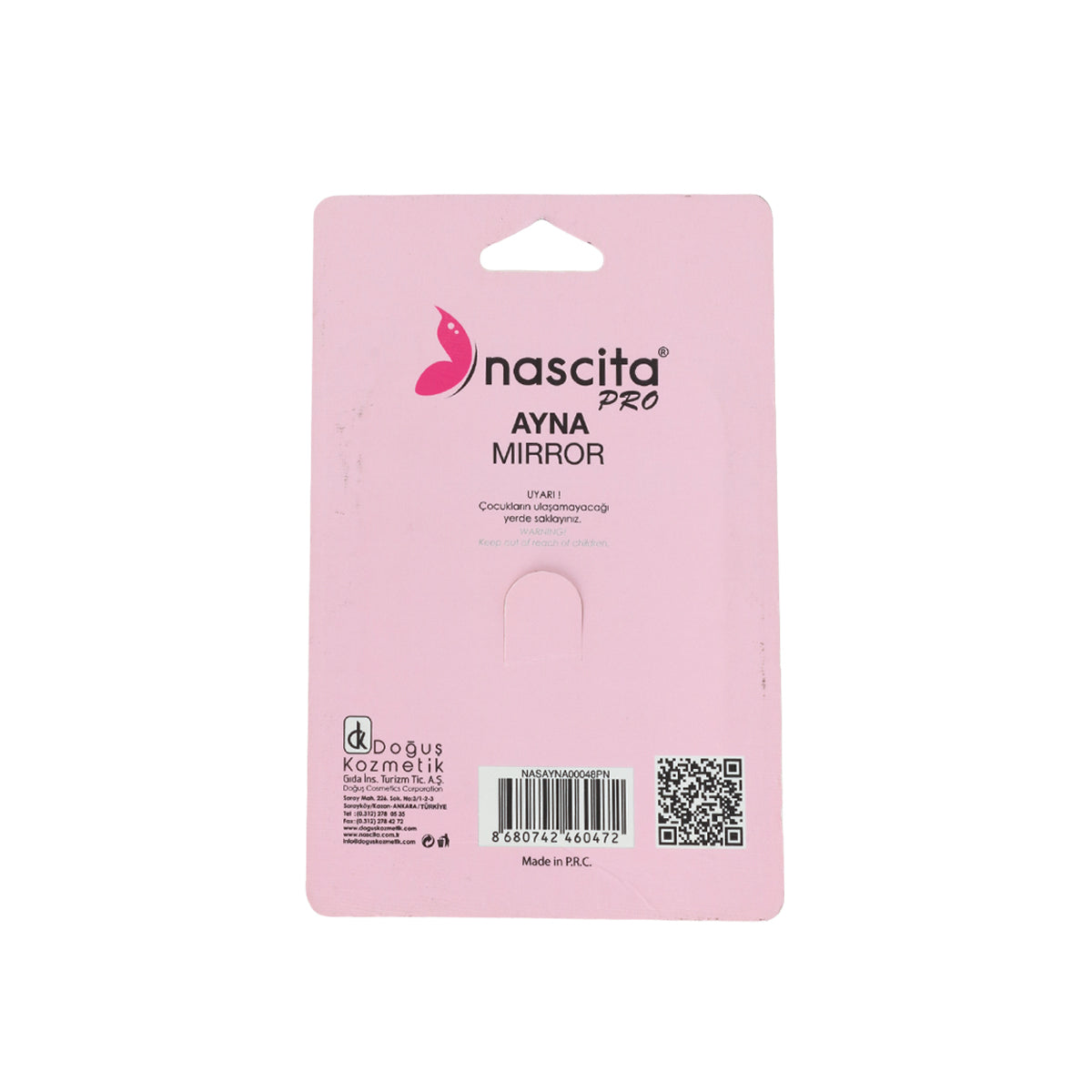 Nascita Parlak Kare Çanta Tipi Makyaj Aynası NASAYNA00048PN