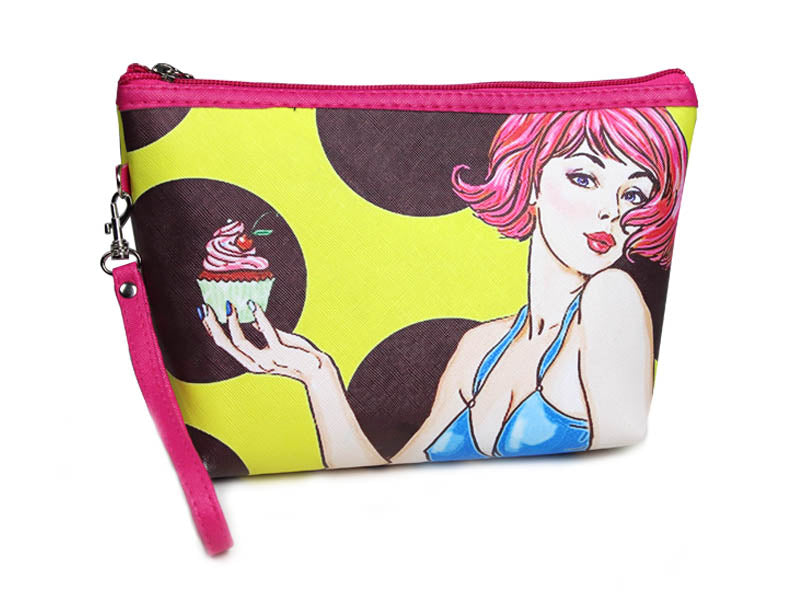 Nascita Makyaj Çantası Art-Pop Desenli Şık ve Dayanıklı 24x14 cm ELGCNT0066