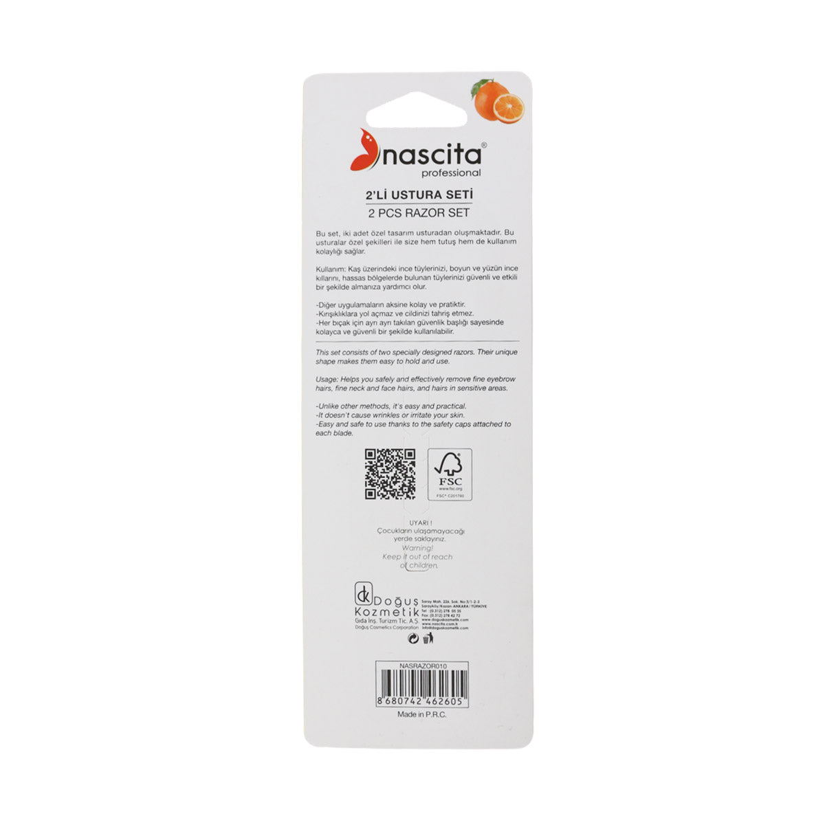 Nascita Portakal Kaş Usturası 2'li NASRAZOR010