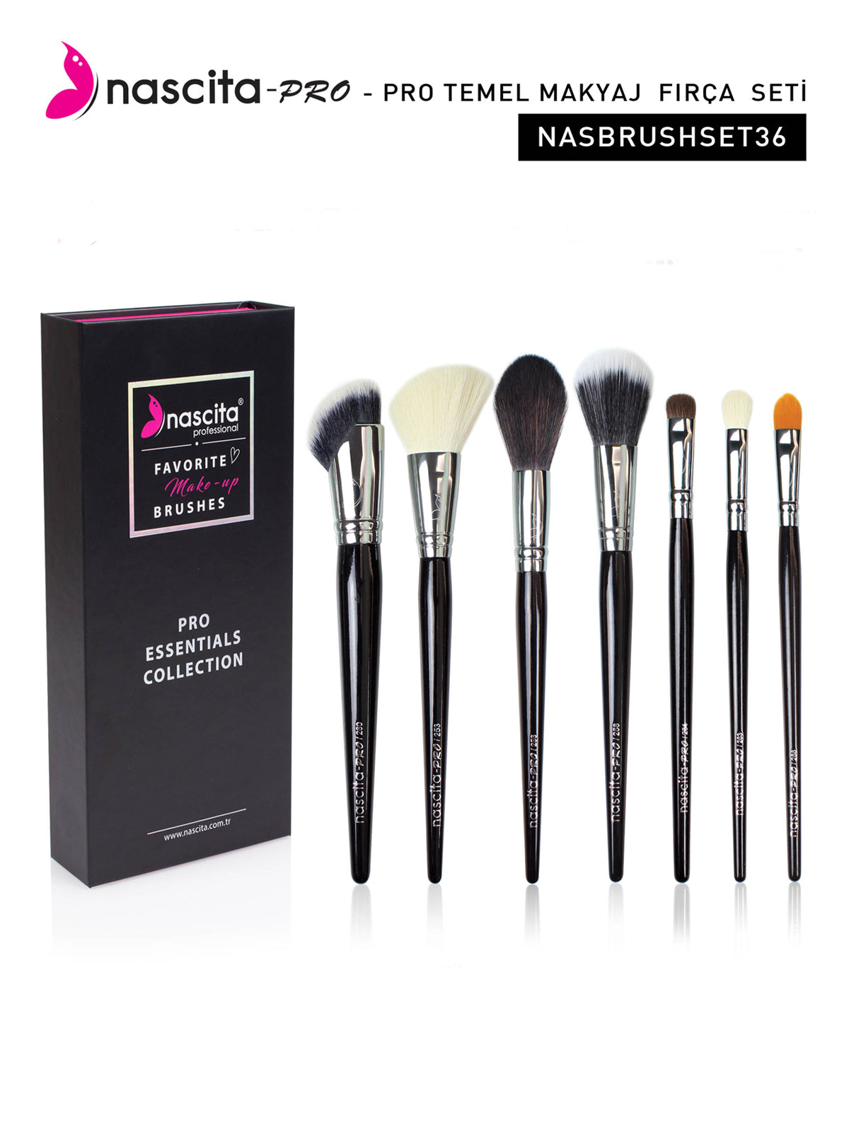 Nascita Pro Essentials Collection Fırça Seti 7'li NASBRUSHSET36