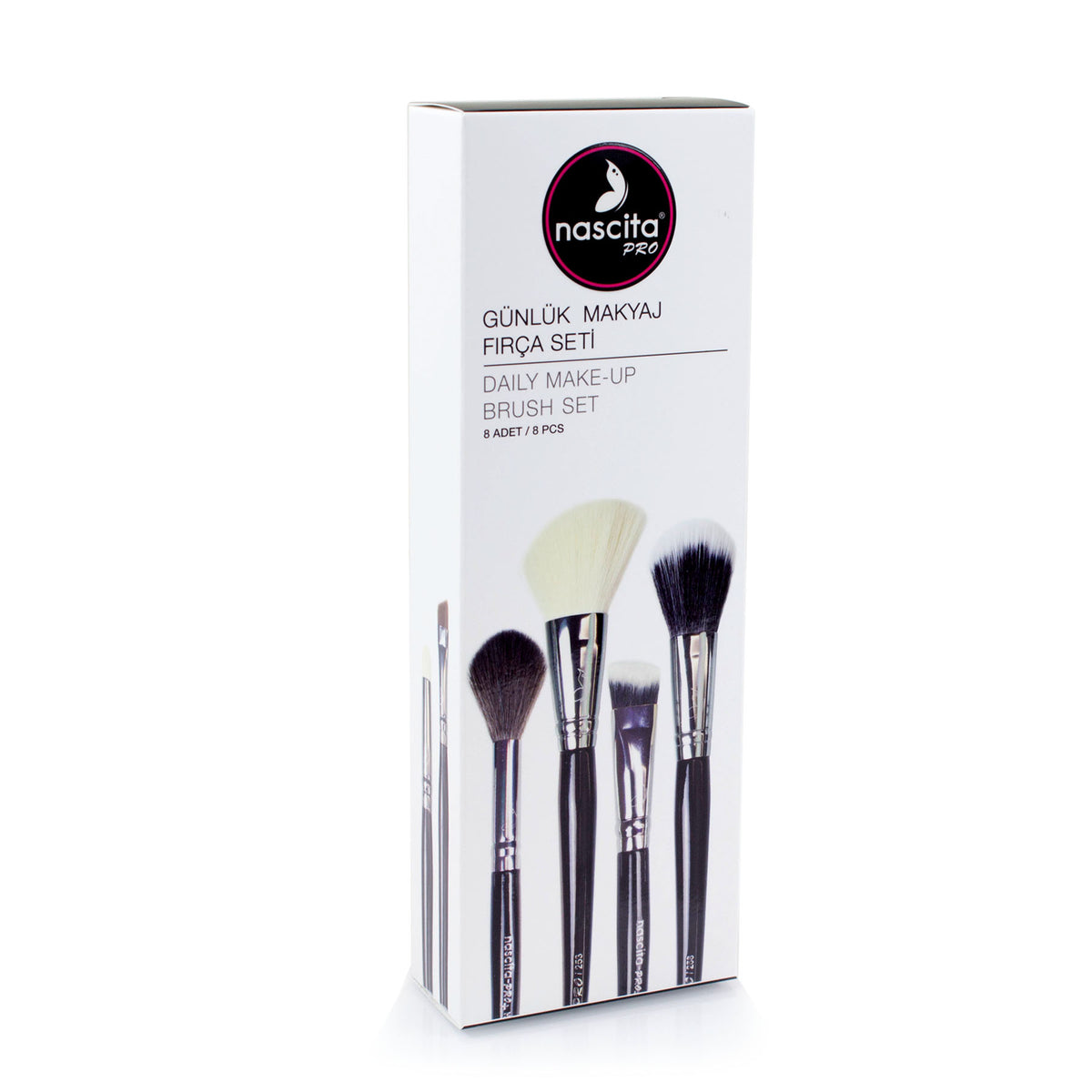 Nascita Pro Günlük Makyaj Fırça Seti 8'li NASBRUSHSET52