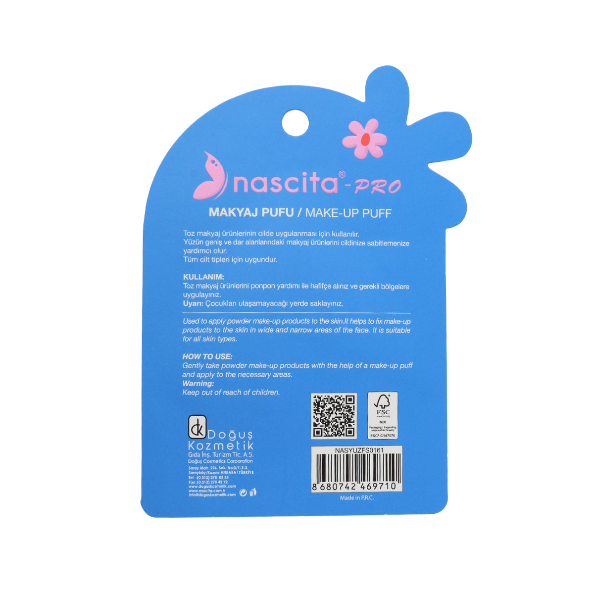 Nascita Pro Kadife Makyaj Pufu NASYUZFS0161