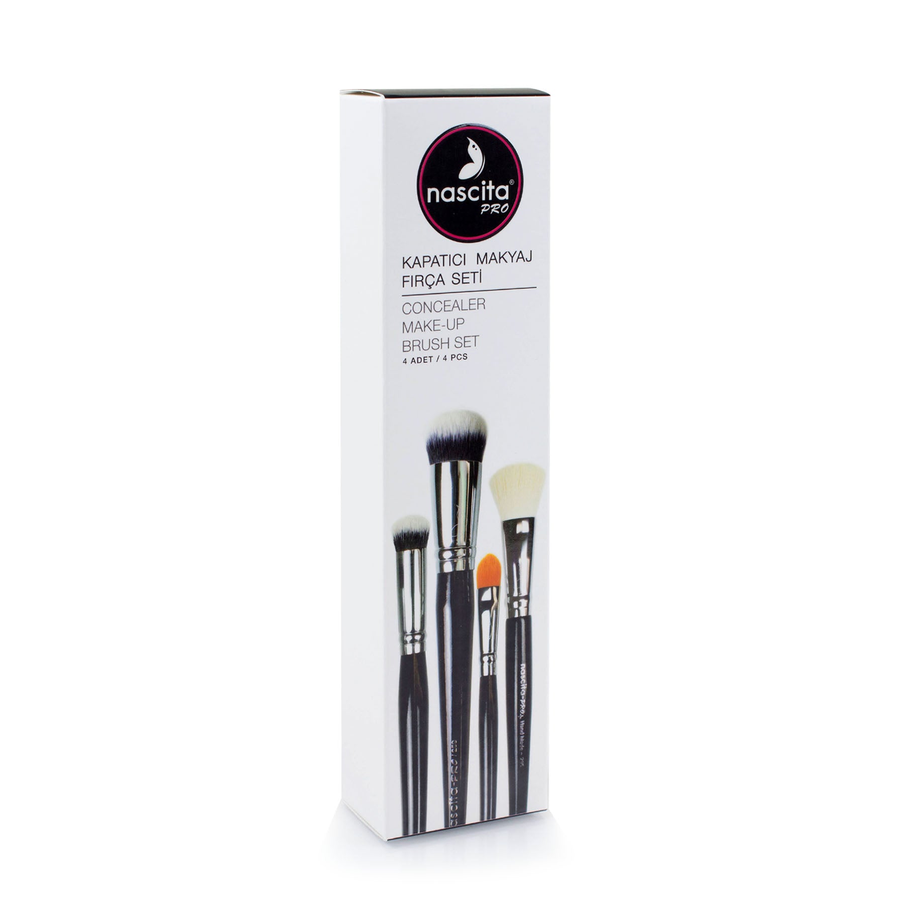 Nascita Pro Kapatıcı Makyaj Fırça Seti 4'lü NASBRUSHSET51
