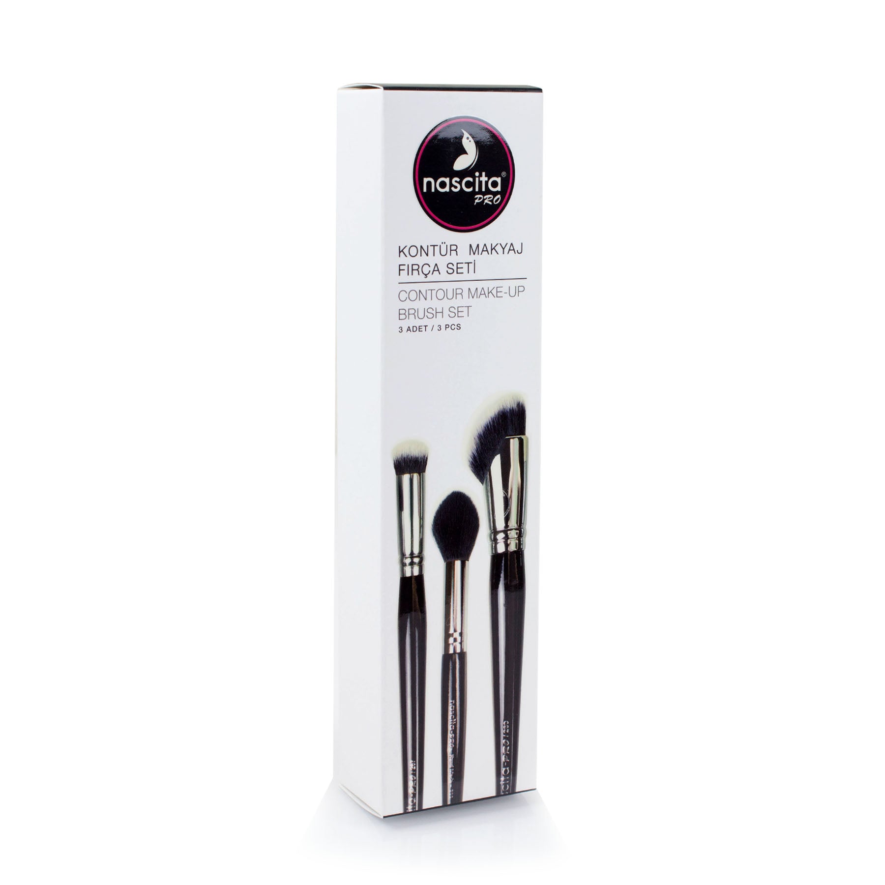 Nascita Pro Kontür Makyaj Fırça Seti 3'lü NASBRUSHSET50