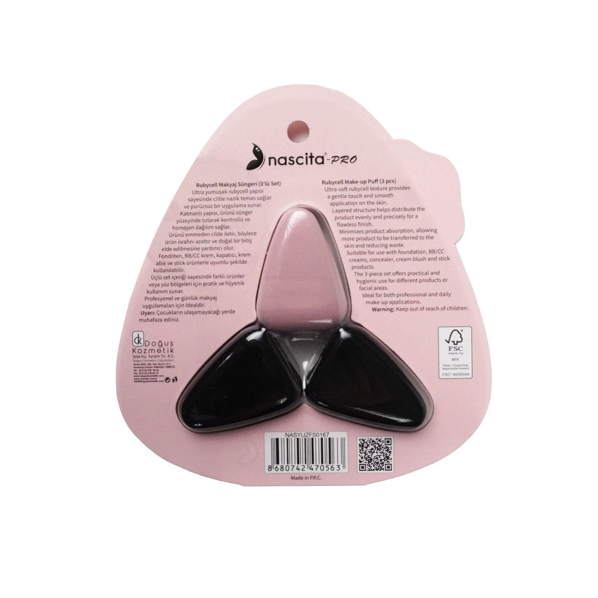 Nascita Pro Rubycell Trio – 3’lü Makyaj Pufu