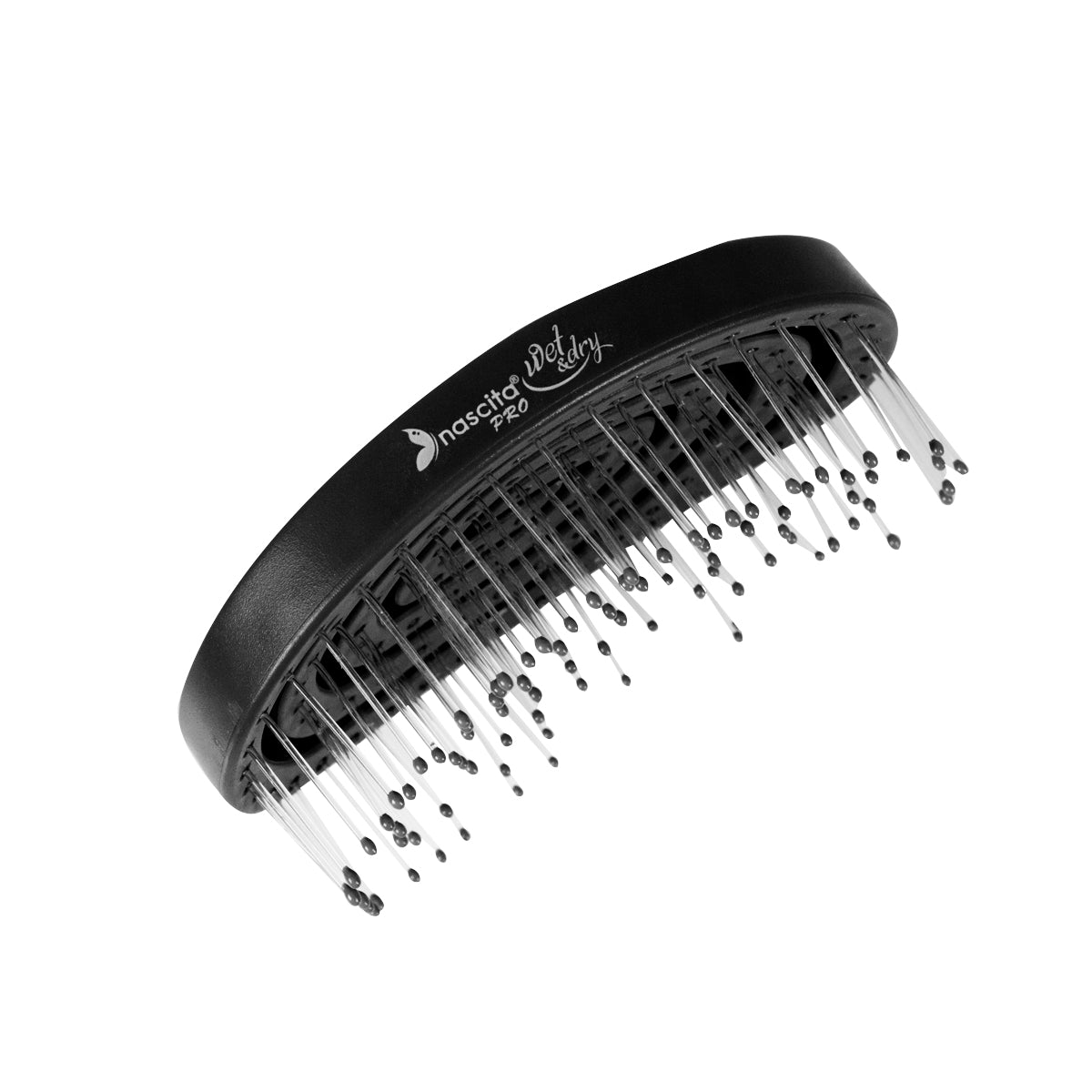 Nascita Pro Üç Boyutlu Oval Saç Açma ve Tarama Fırçası Siyah NASFPRO00031BL