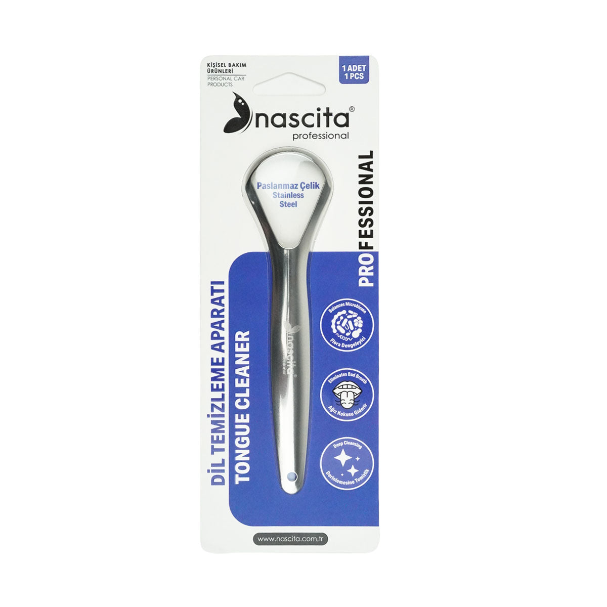 Nascita Professional Paslanmaz Çelik Dil Temizleyici