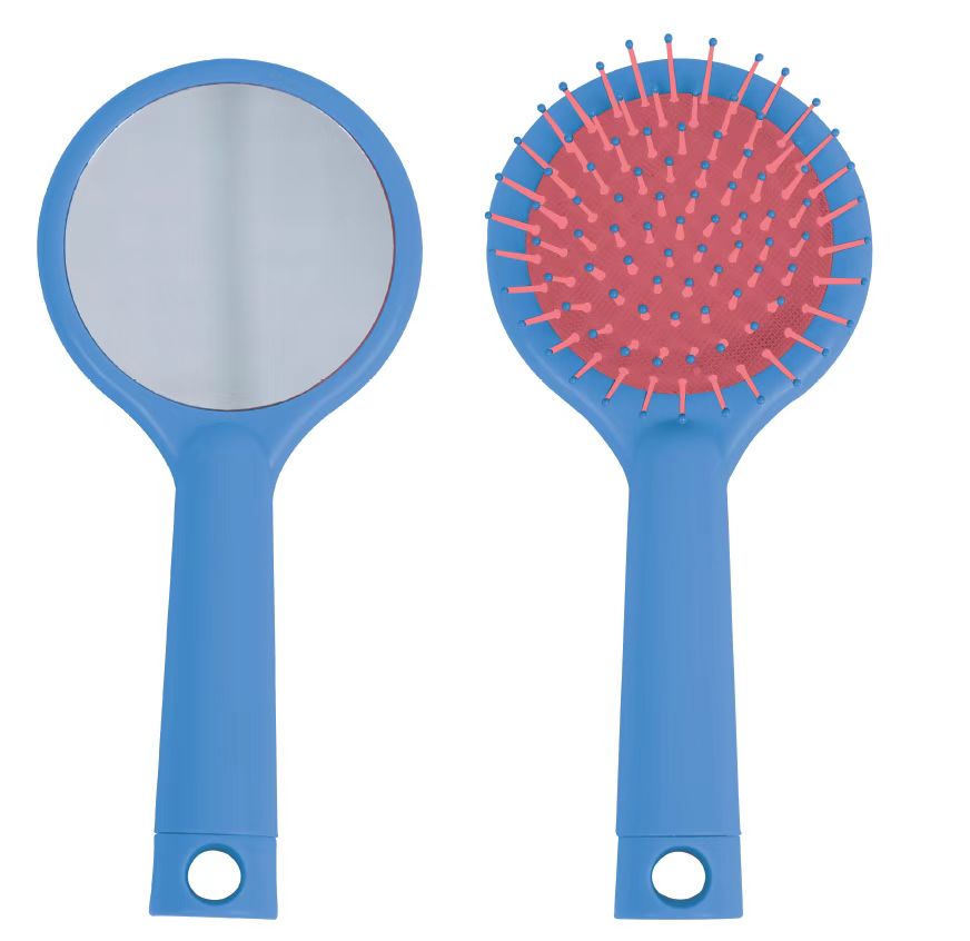 Nascita Aynalı Saç Açma Tarama Fırçası Mavi NASFBRGM0027BLUE