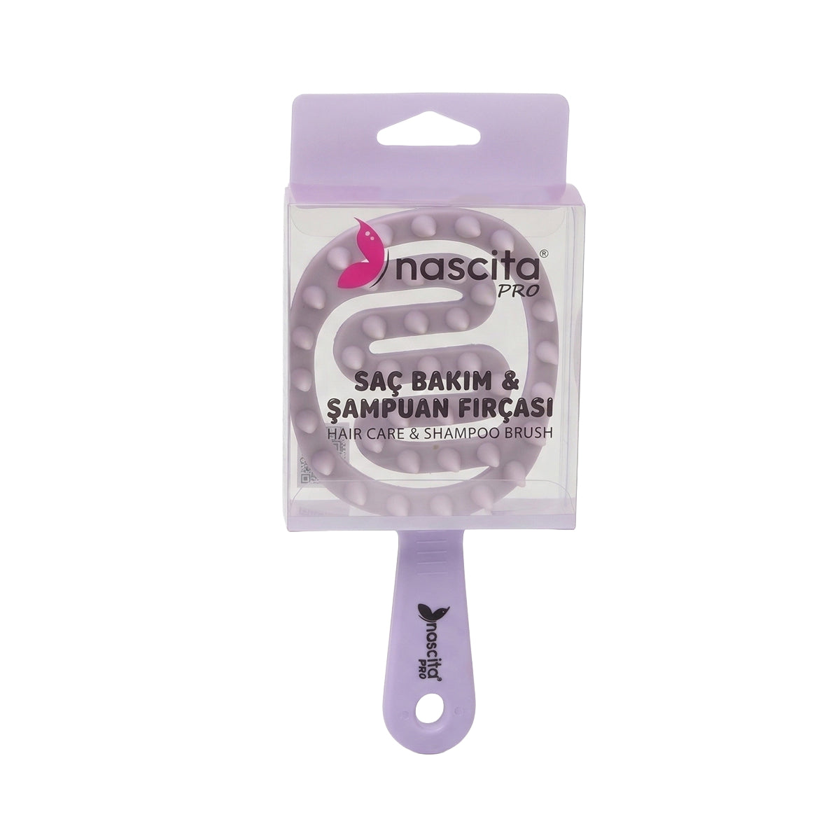 Nascita Saplı Masaj Fırçası Mor NASFPRO00066PR